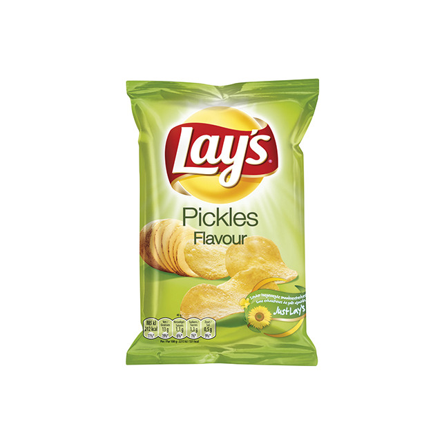 EVC Snacks Chips Lays Pickles 20x40gr