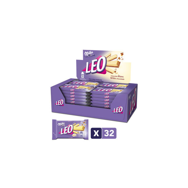 EVC Snacks Candybars Leo Wit 32x33gr