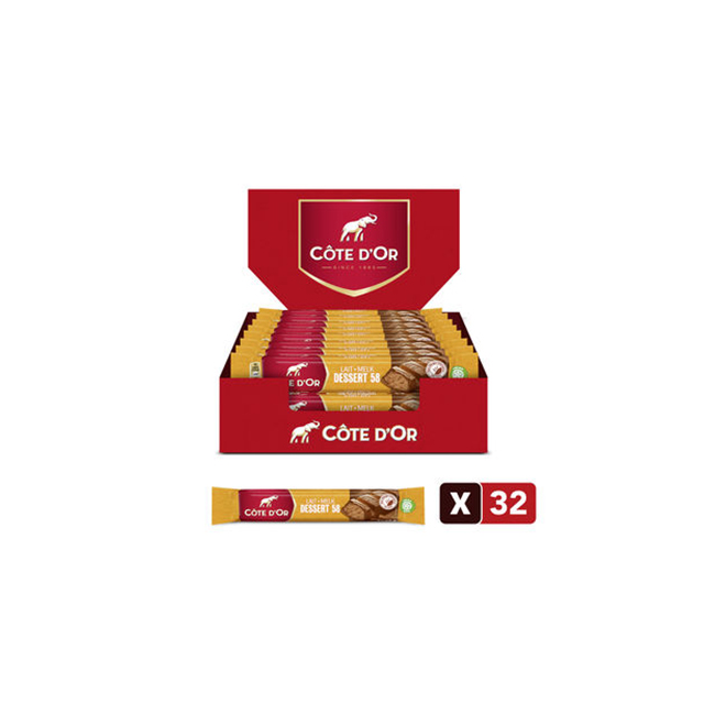 EVC Snacks Chocolade Cote D'Or Double Lait 32x45gr