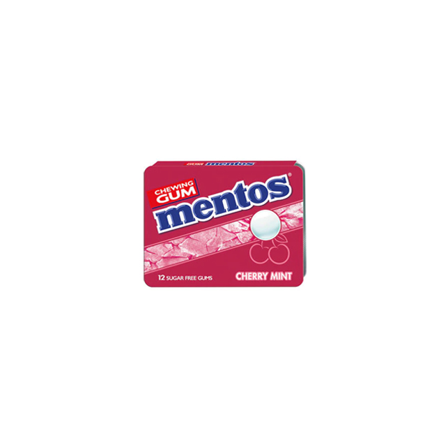 EVC Snacks Kauwgom Mentos Cherry Mint 12x17,5gr